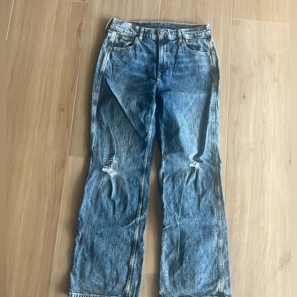 GAP Acid Wash Vintage Flare High Rise Jean  30